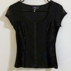 Morbid Threads Black Corset Top